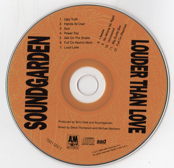 Soundgarden : Louder Than Love (CD, Album, RE, HMG)