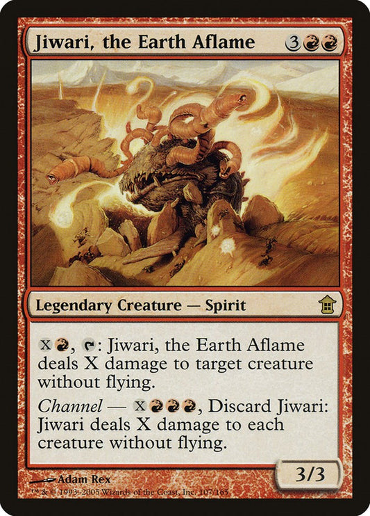 Jiwari, the Earth Aflame [SOK - 107] Magic the Gathering MTG Trading Card