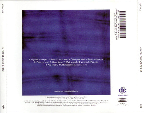 M People : Bizarre Fruit (CD, Album, Club)