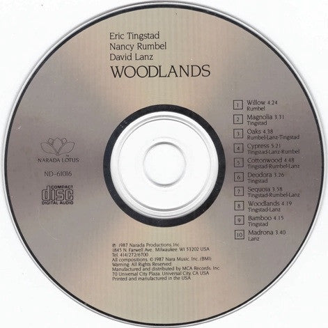 Tingstad & Rumbel, David Lanz : Woodlands (CD, Album)