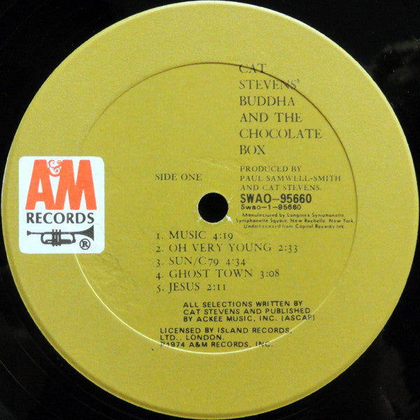 Cat Stevens : Buddha And The Chocolate Box (LP, Album, Club, Cap)