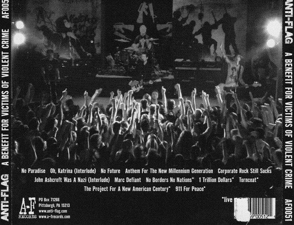 Anti-Flag : A Benefit For Victims Of Violent Crime (CD, EP)