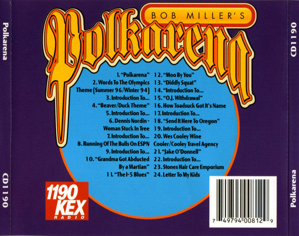 Bob Miller (32) : Bob Miller's Polkarena (CD, Album)