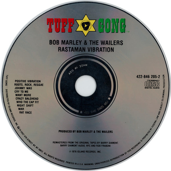 Bob Marley & The Wailers : Rastaman Vibration (CD, Album, RE, RM)