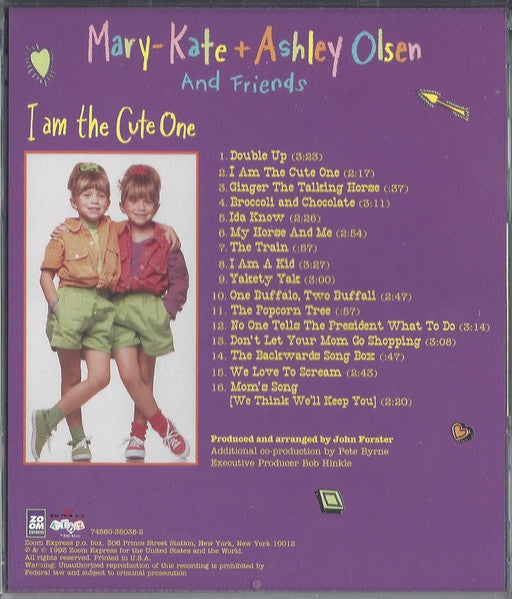 Mary-Kate & Ashley Olsen : I Am The Cute One (CD, Album)