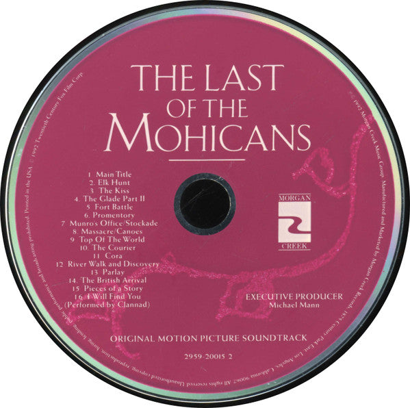 Trevor Jones / Randy Edelman : The Last Of The Mohicans (Original Motion Picture Soundtrack) (CD, Album)