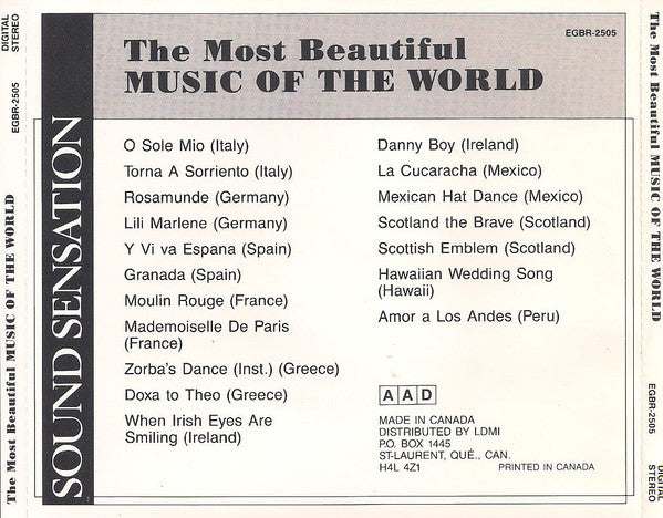 Various : The Most Beautiful Music Of The World (CD, Comp)