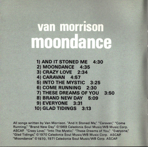 Van Morrison : Moondance (CD, Album, Club, RE)