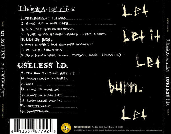 The Ataris / Useless ID : Let It Burn (CD, EP)