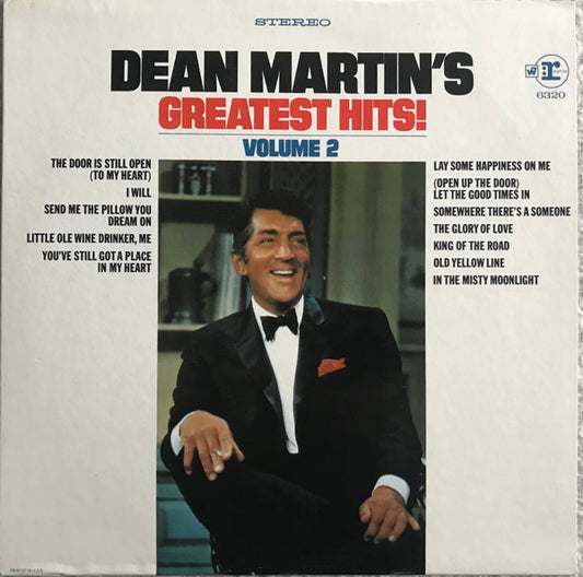 Dean Martin : Dean Martin's Greatest Hits! Volume 2 (LP, Comp, Ind)