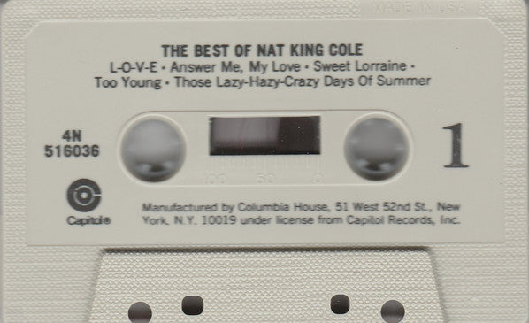 Nat King Cole : The Best Of Nat King Cole (Cass, Comp, DOL)