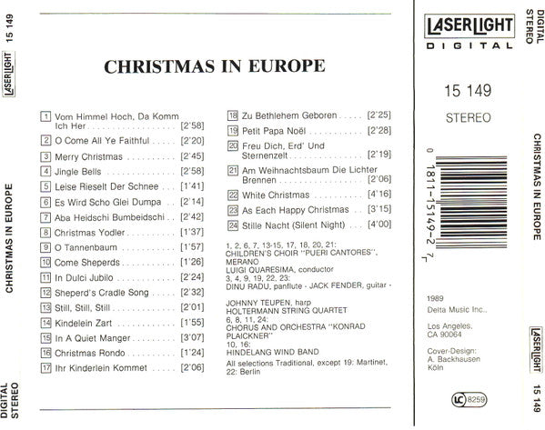 Various : Christmas In Europe (CD, Album)