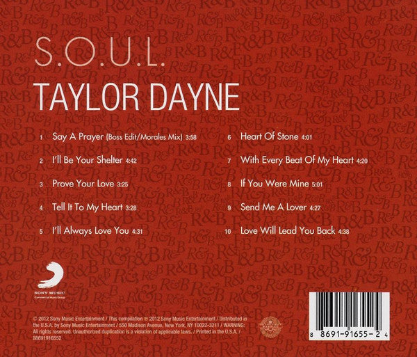 Taylor Dayne : S.O.U.L (CD, Comp)