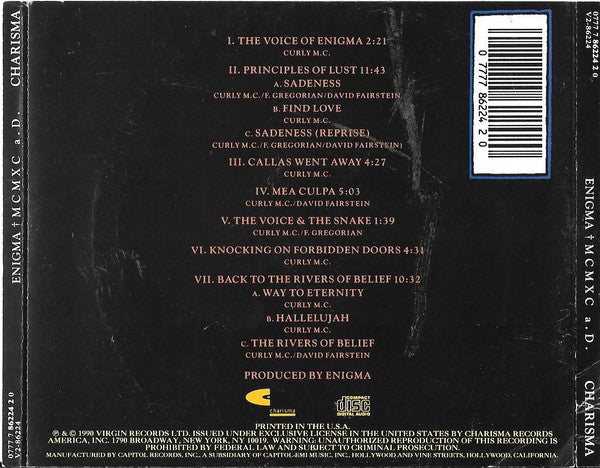 Enigma : MCMXC a.D. (CD, Album)