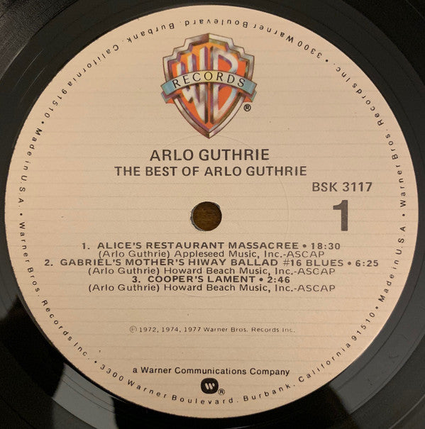 Arlo Guthrie : The Best Of Arlo Guthrie (LP, Comp, RP)
