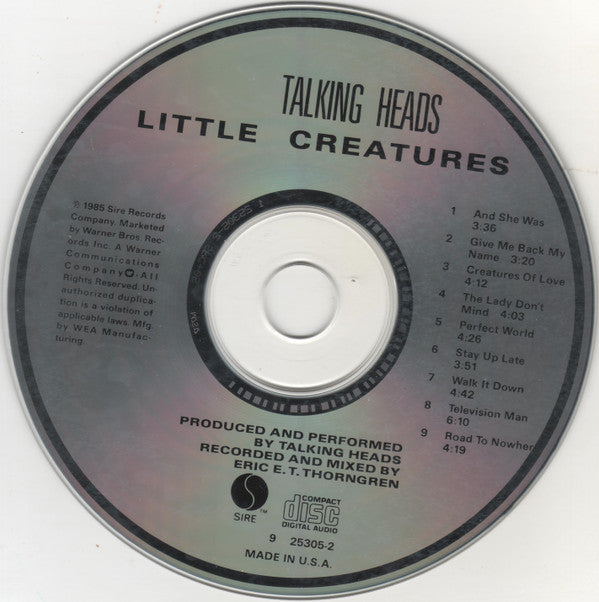 Talking Heads : Little Creatures (CD, Album, RE, SRC)