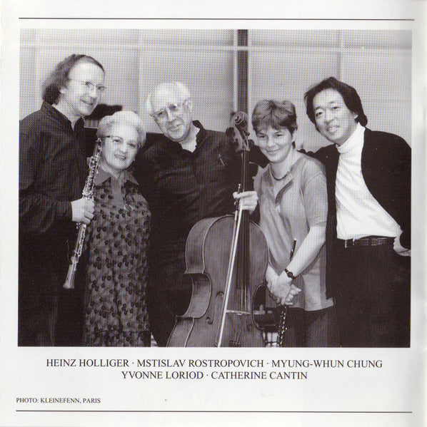 Olivier Messiaen, Catherine Cantin · Heinz Holliger · Yvonne Loriod · Mstislav Rostropovich, Orchestre De L'Opéra Bastille · Myung-Whun Chung : Concert À Quatre / Les Offrandes Oubliées / Le Tombeau Resplendissant / Un Sourire (CD)