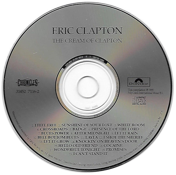 Eric Clapton : The Cream Of Clapton (CD, Comp, RM, DAD)