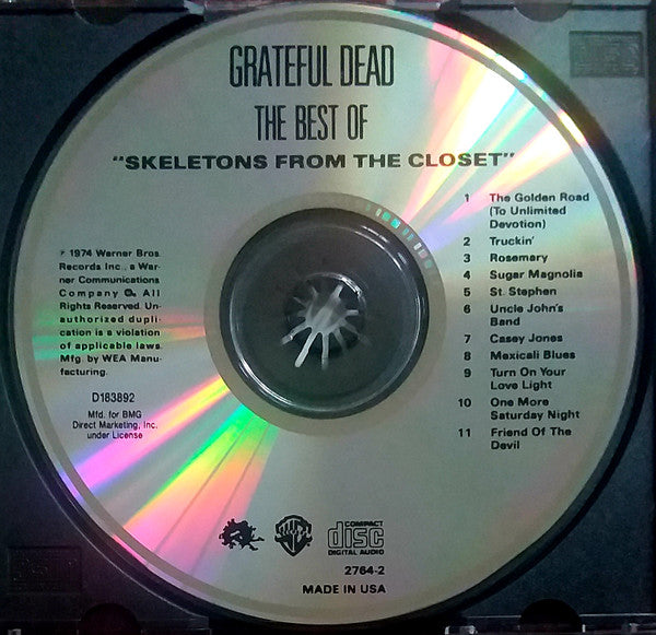 The Grateful Dead : The Best Of Grateful Dead: Skeletons From The Closet (CD, Comp, Club, RE, RM)