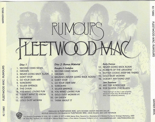 Fleetwood Mac : Rumours (2xCD, Album, RE, RM)