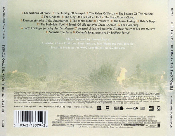 Howard Shore : The Lord Of  The Rings: The Two Towers (Original Motion Picture Soundtrack) (CD, Enh)