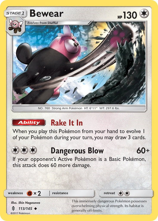 Bewear [SM02 - 113/145] Pokemon Trading Card