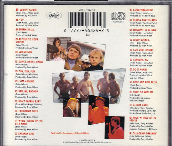 The Beach Boys : Made In U.S.A. (CD, Comp, RE, Cap)