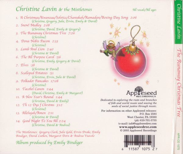 Christine Lavin & The Mistletones (2) : The Runaway Christmas Tree (Favorite Holiday Songs And Bedtime Stories) (CD, Album)