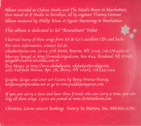 Christine Lavin & The Mistletones (2) : The Runaway Christmas Tree (Favorite Holiday Songs And Bedtime Stories) (CD, Album)