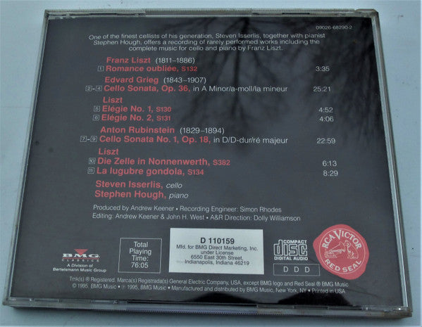 Steven Isserlis, Stephen Hough : Forgotten Romance (CD, Album, Club)