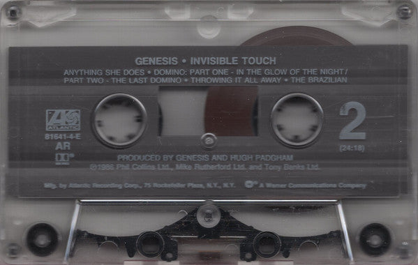 Genesis : Invisible Touch (Cass, Album, AR,)