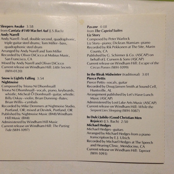 Windham Hill Artists : A Winter's Solstice III (Cass, Album)