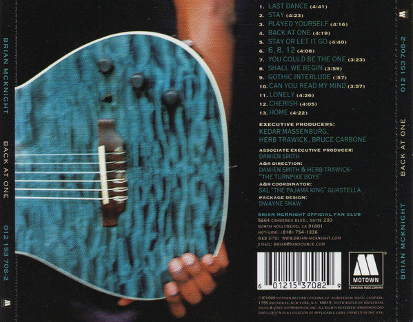 Brian McKnight : Back At One (CD, Album)