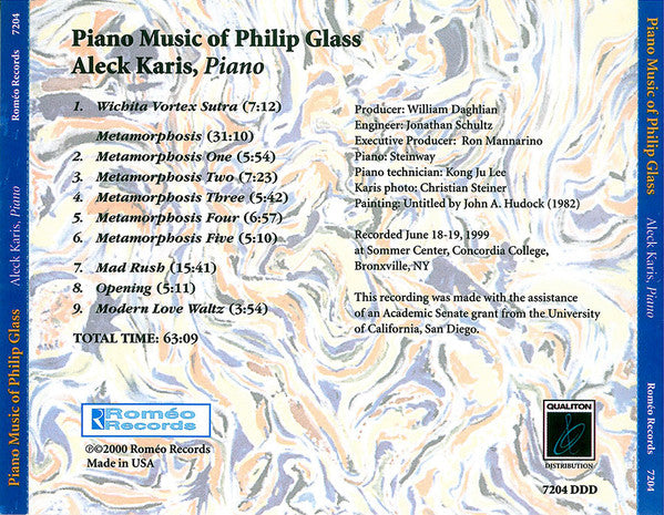 Aleck Karis - Philip Glass : Piano Music Of Philip Glass (CD, Album)