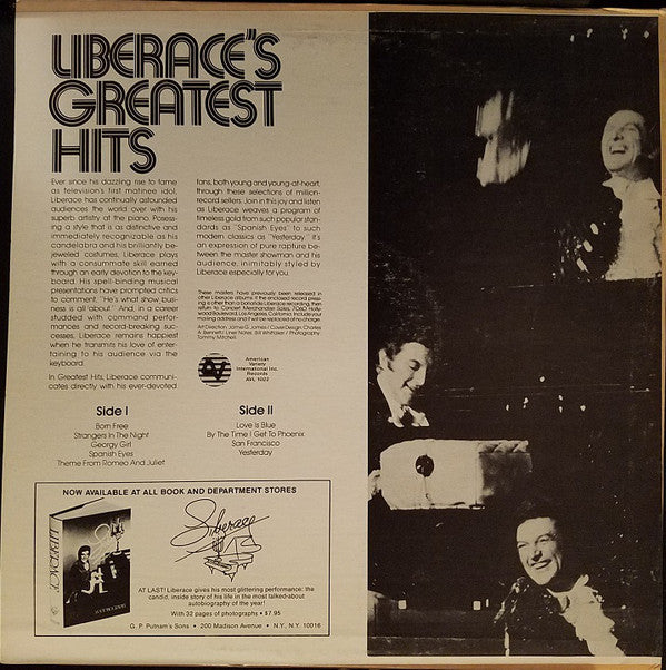 Liberace - Liberace's Greatest Hits (LP) (VG+) - Endless Media