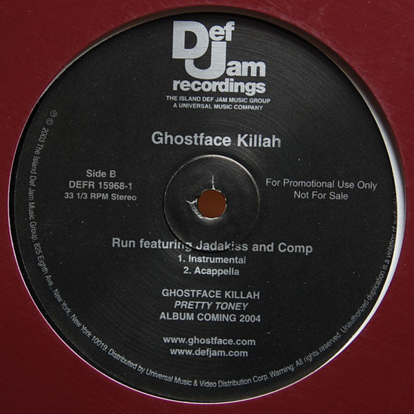Ghostface Killah : Run (12", Single, Promo)