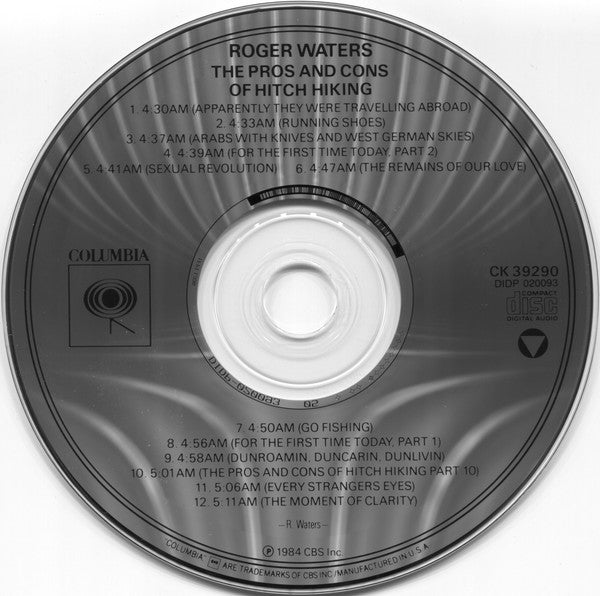 Roger Waters : The Pros And Cons Of Hitch Hiking (CD, Album, RE, RP, DAD)