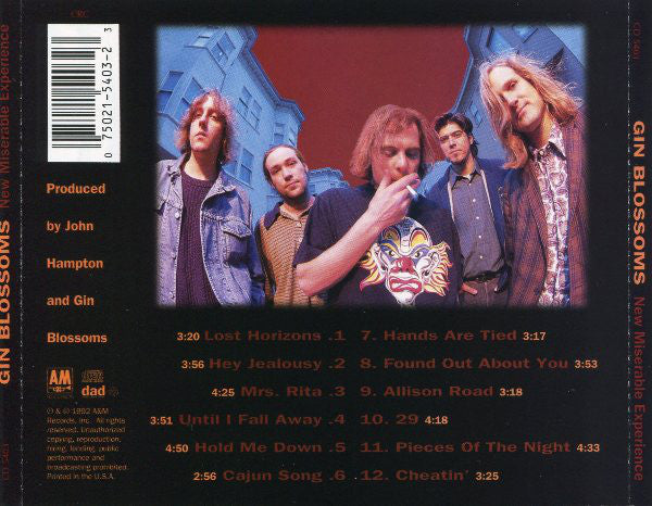 Gin Blossoms : New Miserable Experience (CD, Album, Club, RE, Spr)