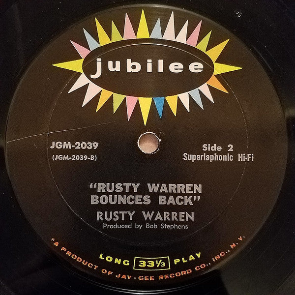 Rusty Warren : Rusty Warren Bounces Back (LP, Album)