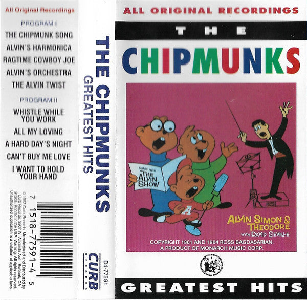 The Chipmunks : Greatest Hits (Cass, Comp)
