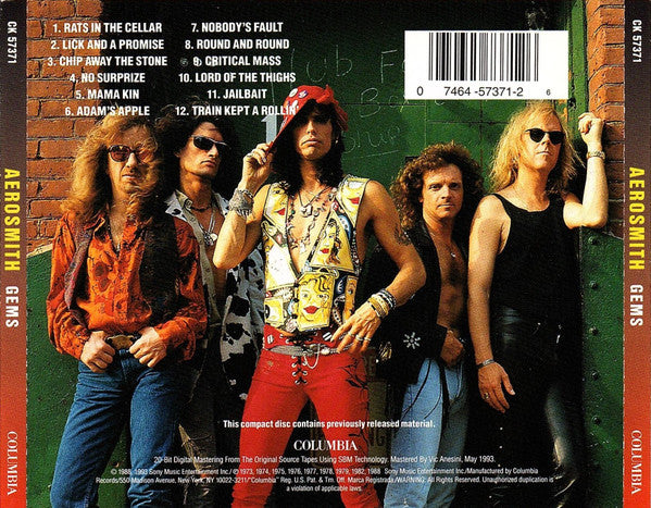Aerosmith : Gems (CD, Comp)
