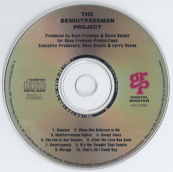 Benoit/Freeman Project : The Benoit/Freeman Project (CD, Album, Club)