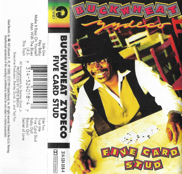 Buckwheat Zydeco : Five Card Stud (Cass, Album)