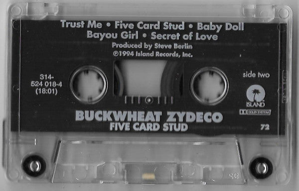 Buckwheat Zydeco : Five Card Stud (Cass, Album)