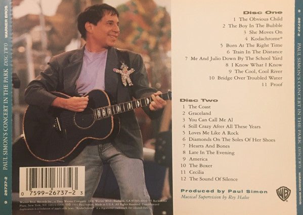 Paul Simon : Paul Simon's Concert In The Park (2xCD, Album)