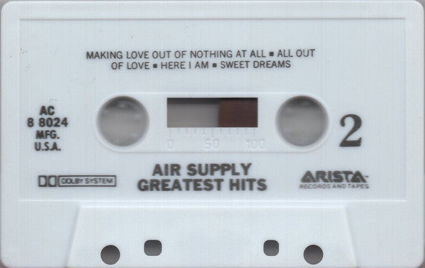 Air Supply : Greatest Hits (Cass, Comp, Club, Dol)