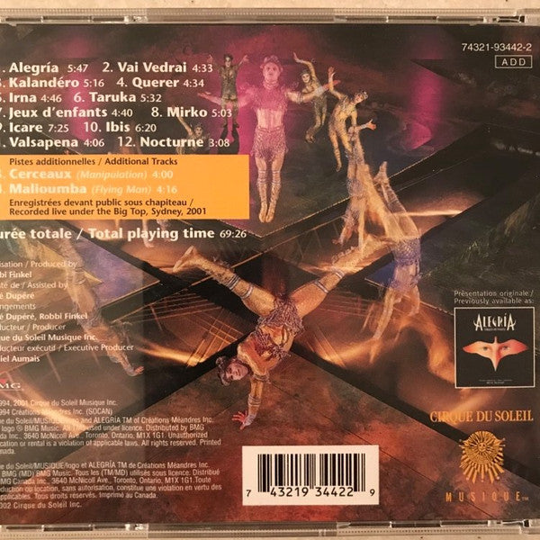 Cirque Du Soleil : Alegría (CD, Album, RE)