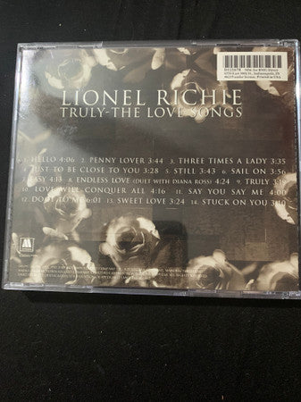 Lionel Richie : Truly - The Love Songs (CD, Comp, Club, RE)