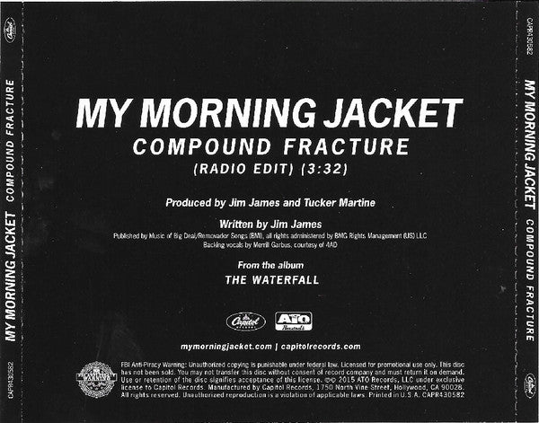 My Morning Jacket : Compound Fracture (CD, Single, Promo)