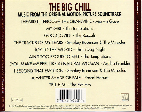 Various : The Big Chill (Original Motion Picture Soundtrack) (CD, Comp)